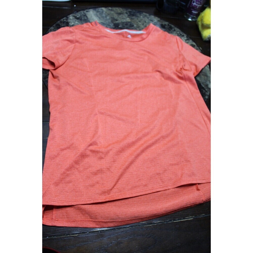 Adidas Orange Athletic T-shirt Short Sleeve Women's Size Medium